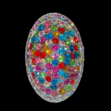 Load image into Gallery viewer, Vibrant Blinged Out Oval Ring
