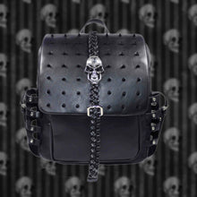 Load image into Gallery viewer, Skull and Spikes Backpack

