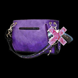 Western Rhinestone Cross Embellished Shoulder Bag-TL