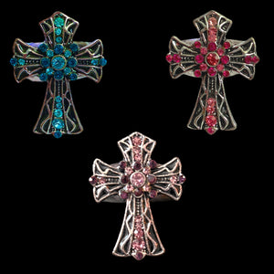 Cross Bling Rings