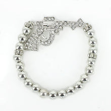 Load image into Gallery viewer, Pistol Revolver Rhinestone Stretch Bracelet
