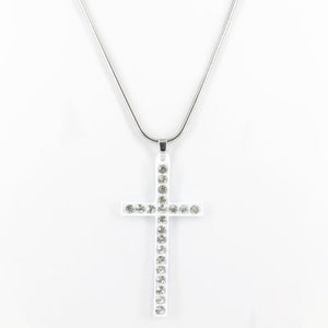 Vibrant Bling Cross Necklace