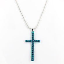 Load image into Gallery viewer, Vibrant Bling Cross Necklace
