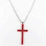 Load image into Gallery viewer, Vibrant Bling Cross Necklace
