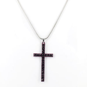 Vibrant Bling Cross Necklace