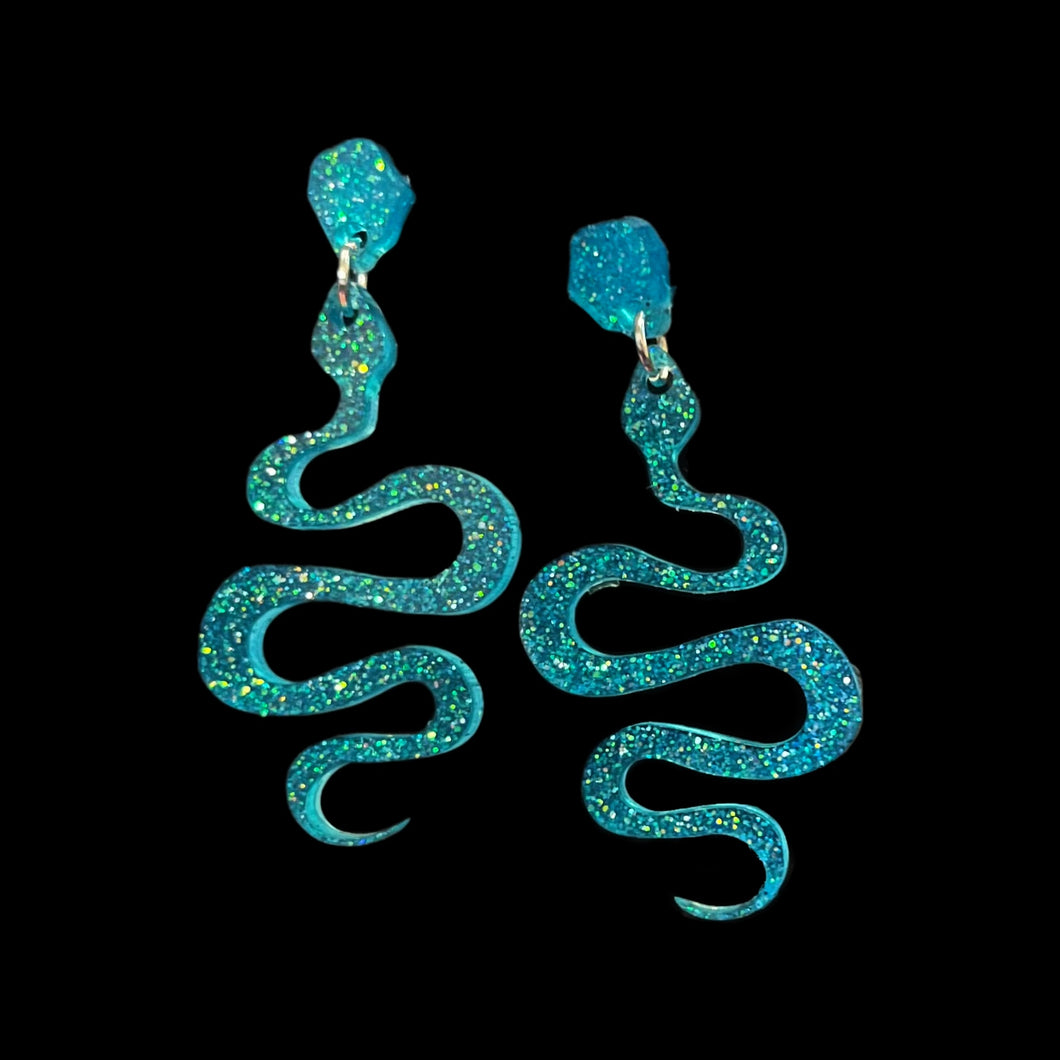Hanging Snake Earrings