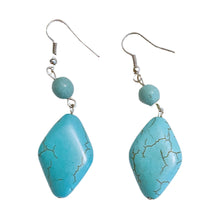 Load image into Gallery viewer, Turquoise Drop Earrings
