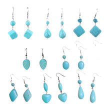Load image into Gallery viewer, Turquoise Drop Earrings
