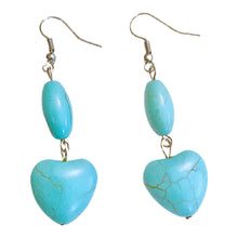 Load image into Gallery viewer, Turquoise Drop Earrings
