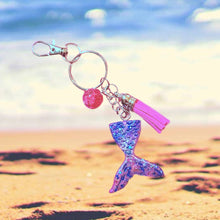 Load image into Gallery viewer, Mermaid Keychain-Pink
