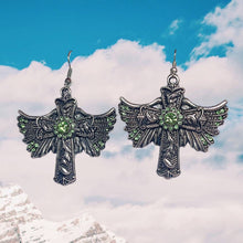 Load image into Gallery viewer, Winged Cross Earrings
