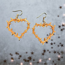 Load image into Gallery viewer, Thorn Heart Earrings
