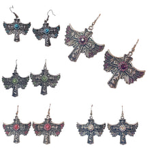 Load image into Gallery viewer, Winged Cross Earrings
