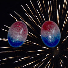 Load image into Gallery viewer, Patriotic Oval Earrings-L
