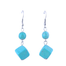 Load image into Gallery viewer, Turquoise Drop Earrings
