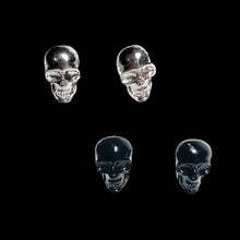 Cargar imagen en el visor de la galería, Pendientes de calavera de plata de ley
