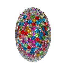 Load image into Gallery viewer, Vibrant Blinged Out Oval Ring
