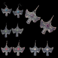 Load image into Gallery viewer, Winged Cross Earrings
