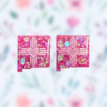 Load image into Gallery viewer, ZiaHeart NM State Earrings-HPWhite

