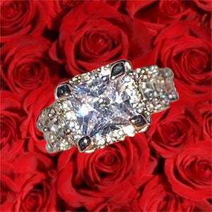 Gorgeous Princess Cut Engagement Ring