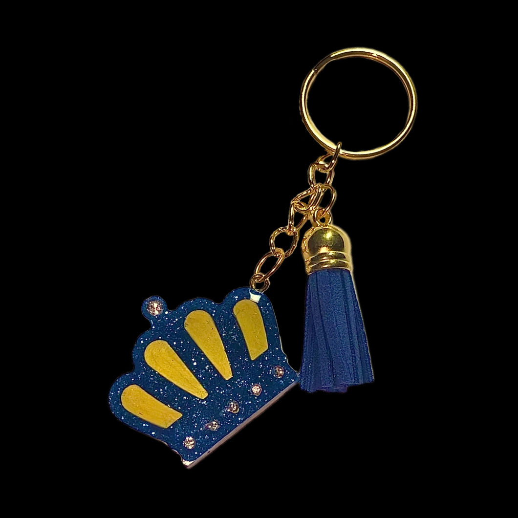 Crown Keychain-BluGold