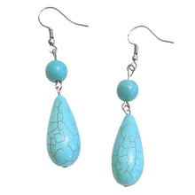 Load image into Gallery viewer, Turquoise Drop Earrings
