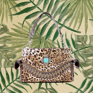Leopard with Concho Handbag-Leopard