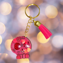Load image into Gallery viewer, Skull Keychain-Red
